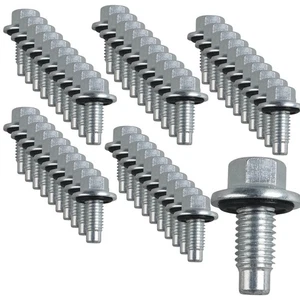 50 x 11519933 Oil Drain Plug W/Gasket M12-1.75, Head Size 15mm .Length: 25mm - Picture 1 of 10