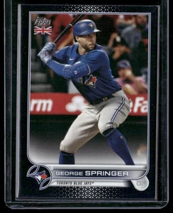 Topps 2022 edición UK - #27 - George Springer - negro/125 - Toronto Blue Jays - Imagen 1 de 2