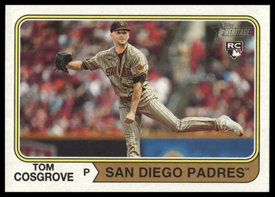 2023 Topps Heritage #697 Tom Cosgrove RC - Image 1 of 2