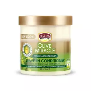 Acondicionador sin enjuague fórmula anti-rotura African Pride Olive Miracle 425 g - Imagen 1 de 8