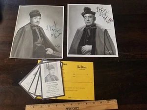 2 foto autografate e cartoline funebri monsignor James Empey 1948 c. - Foto 1 di 3