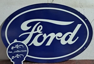 Ford Porcelain Enamel Sign 24 x 16 Inches 1 Sided - Picture 1 of 5
