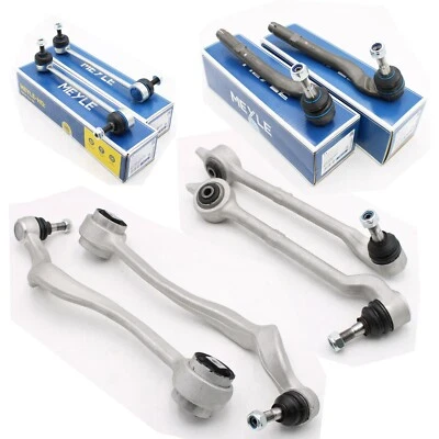 Juego de brazo de suspensión delantero BMW E39 RAG + barras de acoplamiento MEYLE HD + cabezales de barra de acoplamiento - Imagen 1 de 4