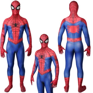 Clásico Spider-Man Mono Spiderman Disfraz Disfraz Traje Halloween Adulto Niños - Imagen 1 de 12