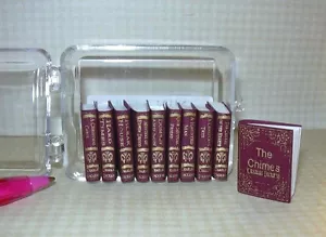 Collezione Charles Dickens in miniatura, 10 volumi: libri CASA DELLE BAMBOLE scala 1:12 - Foto 1 di 2
