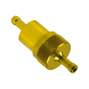 8mm 5/16" Billet Aluminium Inline Gas Fuel Filter Universal uo - Picture 1 of 5