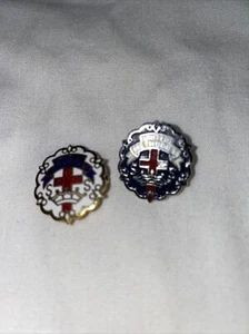 Vintage Lot 2 United Methodist Church Sunday School Christian Pins - Picture 1 of 1