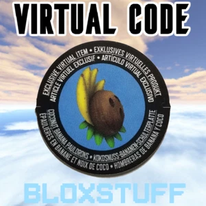 Coconut Banana Pauldrons ROBLOX - Virtual Toy Code Sent in Inbox - Picture 1 of 2