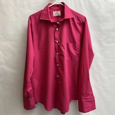 De colección Años 70 Cuello Extendido Forsyth Canadá - Doble Puño Ribete Sanforizado Rosa Foto 1 de 4