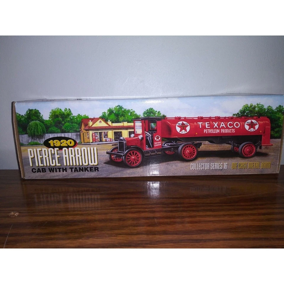 TEXACO 1920 PIERCE ARROW CAB WITH TANKER DIE CAST BANK - ERTL H817 - NEW - Image 1 of 1