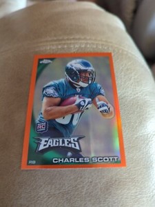 Charles Scott Eagles Rookie 2010 Topps Chrome Orange Refractors #C21 