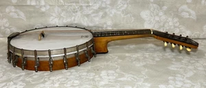 Mandolino Banjo 8 Corde Madreperla Intarsiato su paletta e tastiera - Foto 1 di 20