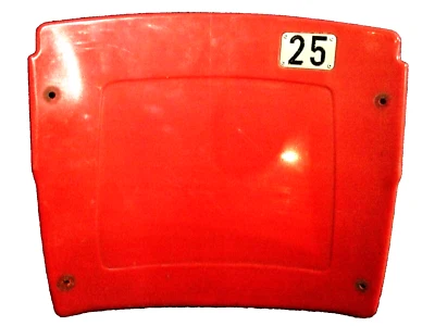 Busch Stadium seat back #25 Mark McGwire St Louis Cardinals   - Image 1 of 3