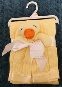 Starting Out satin trim blanket & buddy yellow duck comforter New - Picture 1 of 7