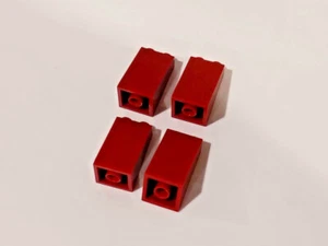 LEGO DARK RED SLOPE LOT / SIZE 75 2x2x3 / QTY 4x Part #3684 Element #4623695 - Picture 1 of 2