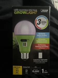Feit A21 E26 (Medium) LED Grow Light Color Changing 17 Watt Equivalence * 4 Pack - Picture 1 of 1