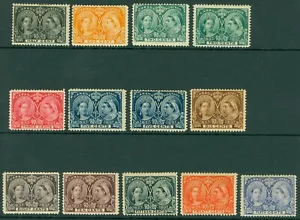 SG 121-134 Canada 1897. ½c to 50c. Fresh mounted/lightly mounted mint examples.. - Picture 1 of 1