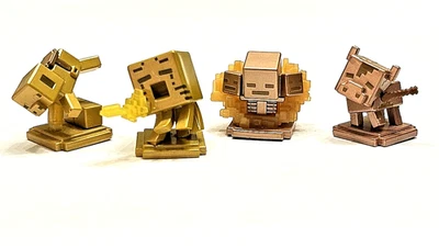 Minecraft Achievement Series Mini-Figuras Set de 4 Cerdo Fantasma Vaca Marchita Foto 1 de 4