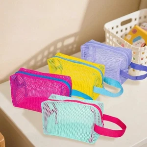 Mesh Makeup Bag Large Capacity Toiletry Bag New Cosmetic Storage Bag Travel - Picture 1 of 16