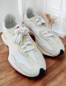 NEW BALANCE 327 Beige White WS327UE Women’s 7 - Picture 1 of 7