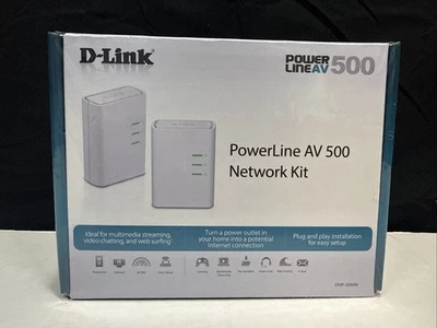 NIB Sealed D-Link PowerLine AV500 Mini Adapter Starter Kit (DHP309AV) - Image 1 of 4