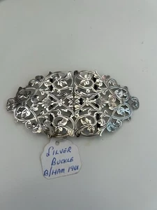 Silver Nurses Belt Buckle Birmingham 1901 - Picture 1 of 10