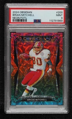 2024 Panini Obsidian FOTL FOTL Neon 2/4 Brian Mitchell #200 PSA 9 como nuevo Foto 1 de 3