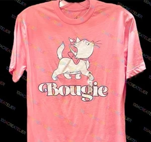 Disney Parks The Aristocats Marie Bougie Pink Adult T- Shirt New *All Sizes* - Picture 1 of 2