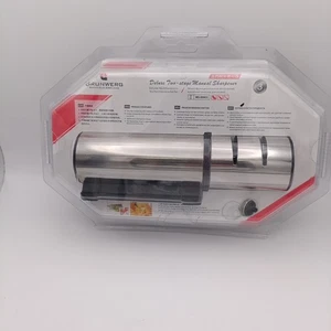 Grunwerg MS-009DC Deluxe zweistufiger manueller Messerschärfer, Edelstahl Neu - Bild 1 von 2