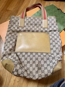 Gucci GG Canvas Tote Bag Brown - Project Piece - Picture 1 of 12