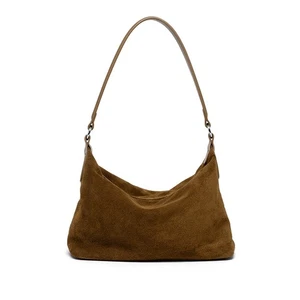 Women Underarm Bag Genuine Leather Cowhide Tote Bag Casual Single-Shoulder Bag - Picture 1 of 19