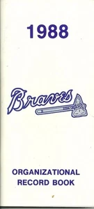 ATLANTA BRAVES MLB BÉISBOL 1988 GUÍA DE MEDIOS DE COLECCIÓN GRAN COLOR AUTÉNTICO RARO - Imagen 1 de 1
