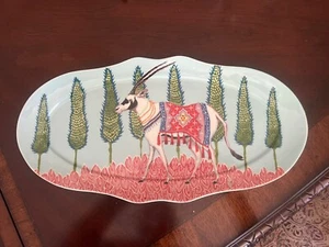 Anthropologie Eastern Animal Platter by Paige Gemmel 16 5/8 in - Picture 1 of 7