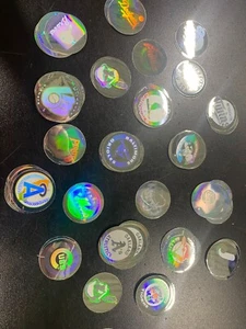 1989 Upper Deck Hologram Team Logo Sticker Baseball Card U You Pick From List - Picture 1 of 1