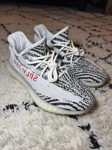 Adidas Yeezy Boost 350 V2 Zebra (Black/White) UK 8 - Picture 1 of 5