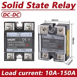 10A-120A Single-phase Solid State Relay SSR DC-DC Input 3-32V DC Load 5-220V ​DC - Picture 1 of 19