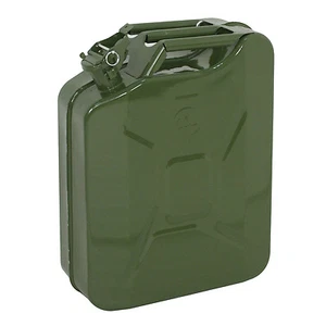 Green Jerry Can Gasoline Can Steel Tank 5 Gallon 20L Emergency Backup - Picture 1 of 11