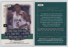 2001-02 SAGE Hit Auto Maurice Evans #A28 Auto