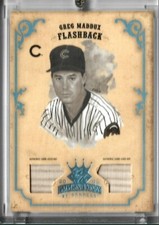 2004 Donruss DK Diamond Kings Legends Platinum  GREG MADDUX Bat  1/1