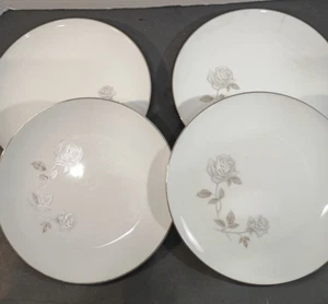 Noritake China Rosay Dinner Plates (set of 4) VGC - Picture 1 of 8