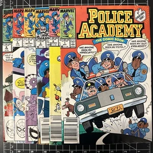 Police Academy #1-6 Marvel Comics 1989 lot set complete full run B27 - Picture 1 of 15