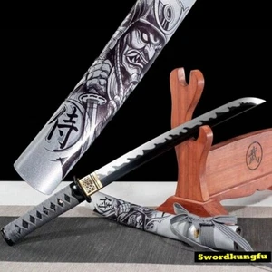 Japanisches Ninja Tanto Samurai Schwert Manganstahl scharf kurz Messer Katana - Bild 1 von 10