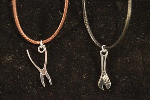 Lot of 2 PLIERS & WRENCH Tool CHARM NECKLACES New USA SALES!!! Fashion Jewelry B - Picture 1 of 4