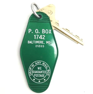 Holiday Inn Hotel Motel Room Fob & Key Baltimore MD 21203 #1119 VTG - Picture 1 of 8