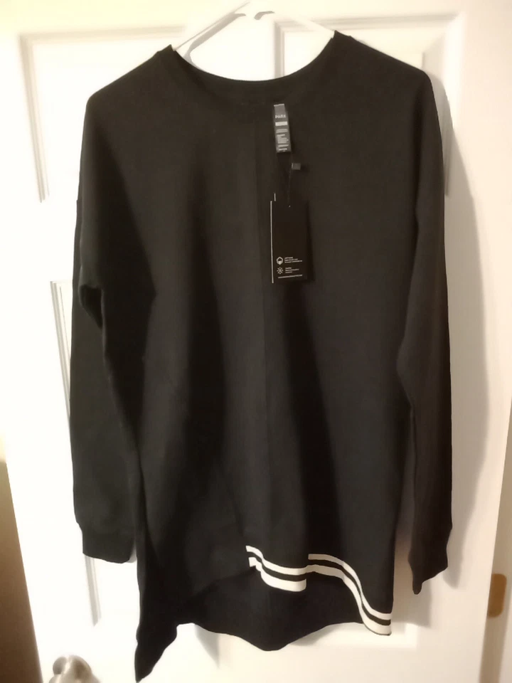 Sudadera asimétrica negra Central Park Active talla: M 32034-1 nueva con etiquetas precio de venta sugerido por el fabricante 92 USD Foto 1 de 4