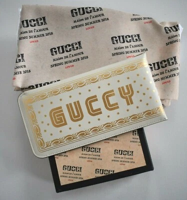 🆕️ Auténtico GUCCI MOON & STARS Estampado GUCCY CUERO Gafas de sol Estuche Soporte Foto 1 de 4