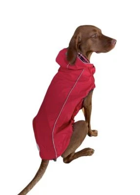 Hundemantel wasserdicht reflektierend Regenmantel Hund 2XS - 4XL GF Pet rot NEU