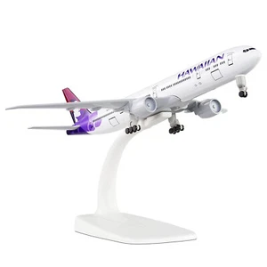 Hawaii B777 Plane Model Alloy 1/300 20cm Diecast Airplane Aircraft Display Gift - Picture 1 of 10