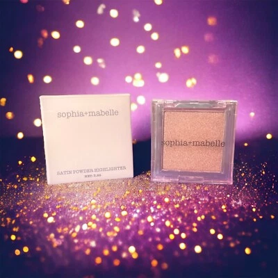 Sophia + Mabelle Satin Powder Highlighter PEACH SANGRIA 3.2g NIB - Image 1 of 4