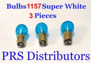 3 Pieces Super White Bulbs 1157 Dual Filaments 12V For Some Cars Trucks Boats - Foto 1 di 4